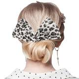 Leopard Patterned Deft Bun Maker Hair Band