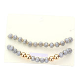 Love Message Faceted Beaded Stretch Bracelets