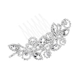 Marquise Stone Accented Rhinestone Hair Comb