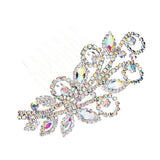 Marquise Stone Accented Wedding Bridal Rhinestone Hair Comb