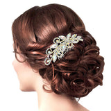 Marquise Stone Accented Wedding Bridal Rhinestone Hair Comb