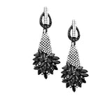 Marquise Stone Cluster Accented Evening Earrings