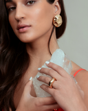 Mayara Sculptural Dome Drop Earrings