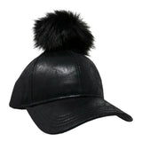 Metallic Fur Pom C.C Ball Cap