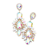 Multi Stone Evening Earrings