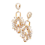Multi Stone Evening Earrings