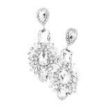 Multi Stone Evening Earrings