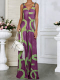 Floral Print Sleeveless Wide-Leg Jumpsuit