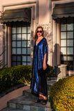Night Sapphire Sequin Caftan Kaftan Dress