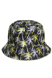 PALM TREES PRINT BUCKET HAT