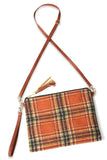 Plaid Pattern Crossbody Bag