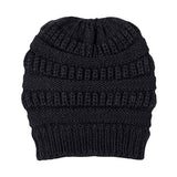 Plush Cable Knit Hat Beanie Fleece Lined Beanie