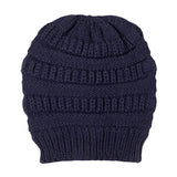 Plush Cable Knit Hat Beanie Fleece Lined Beanie