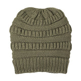 Plush Cable Knit Hat Beanie Fleece Lined Beanie
