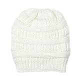 Plush Cable Knit Hat Beanie Fleece Lined Beanie