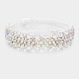 Rhinestone Crystal Pave Evening Bracelet