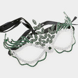 Rhinestone Pave Masquerade Mask