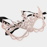 Rhinestone Pave Masquerade Mask