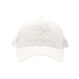 Rose All Day Embroidered High Ponytail C.C Ball Cap