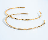 Sabrina Abstract Gold Choker Necklace