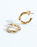 Sabrina Abstract Small Hoop Earrings