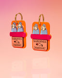 Sardine Can Hoop Earrings Multicolor