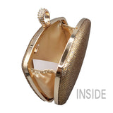 Shimmery Evening Clutch Bag Clasp Closure