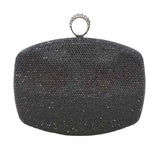 Shimmery Evening Clutch Bag Clasp Closure