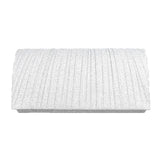 Pleated Shimmery Evening Clutch Crossbody Bag