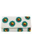 Smile Face Glass Beads Clutch