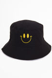 SMILE PRINT REVERSIBLE BUCKET HAT