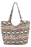 Snake Print Tote Bag