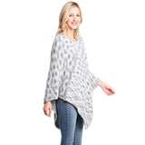 Soft Cozy Mixed Printed Poncho