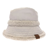 Soft Faux Leather Shearling C.C Bucket Hat