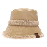 Soft Faux Leather Shearling C.C Bucket Hat