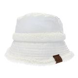 Soft Faux Leather Shearling C.C Bucket Hat