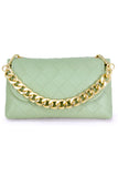 Solid Cassette Waist Belt Bag With Chain
