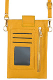 Solid Cellphone Crossbody With Clear Window