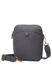 Solid PU Mini Crossbody Bag