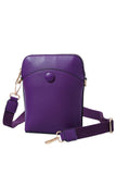 Solid PU Mini Crossbody Bag