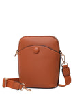 Solid PU Mini Crossbody Bag
