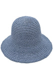 Solid Straw Bucket Hat