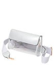 Solid Trim Clear Stadium Crossbody Bag