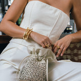 Sophia Geometric Statement Bracelet Gold