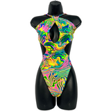 Trippin' Balls Crossed Body Suit