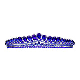 Teardrop Cluster Detailed Princess Tiara
