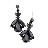 Teardrop Crystal Marquise Evening Earrings