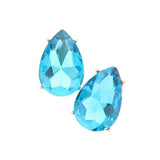 Teardrop Stone Evening Earrings