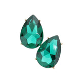 Teardrop Stone Evening Earrings