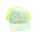 Tie Dye High Ponytail Mesh Back C.C Ball Cap